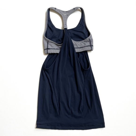 Lululemon gingham Practice Freely tank top navy - Picture 4 of 9